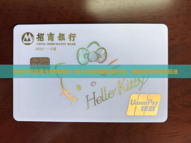 在银行有信用卡能贷款吗