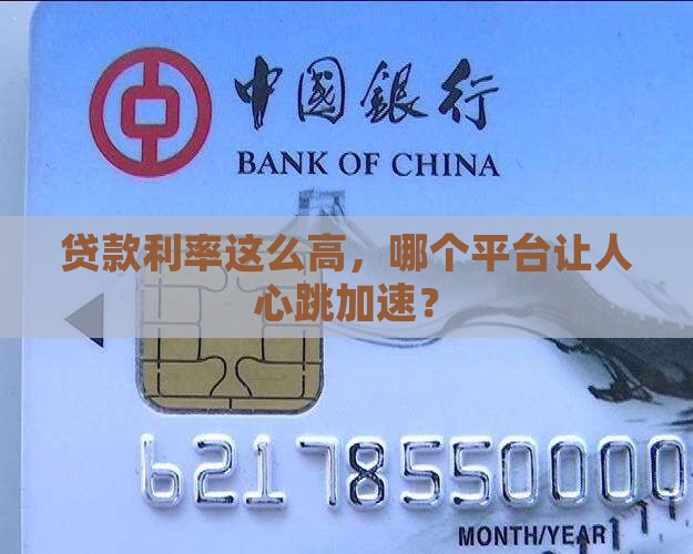哪个贷款平台利率高