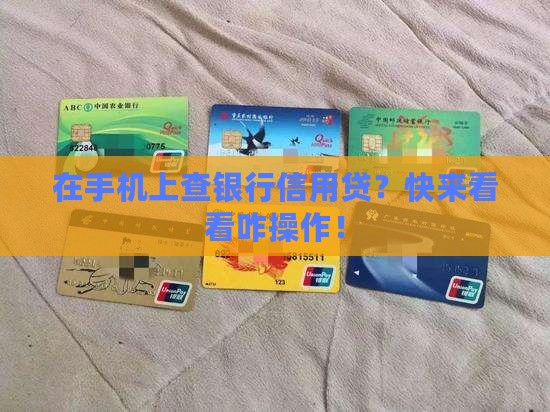 在手机上查银行信用贷款