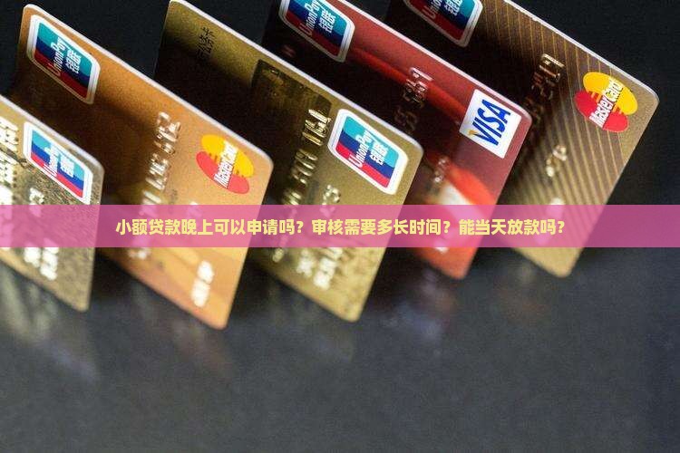 小额贷款晚上可以下