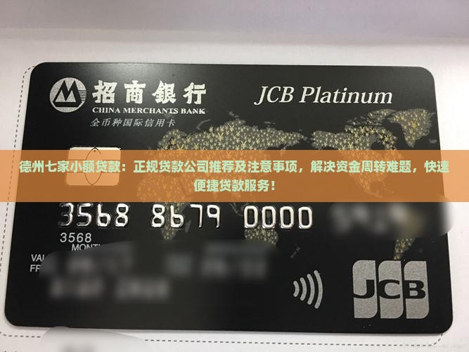德州七家小额贷款