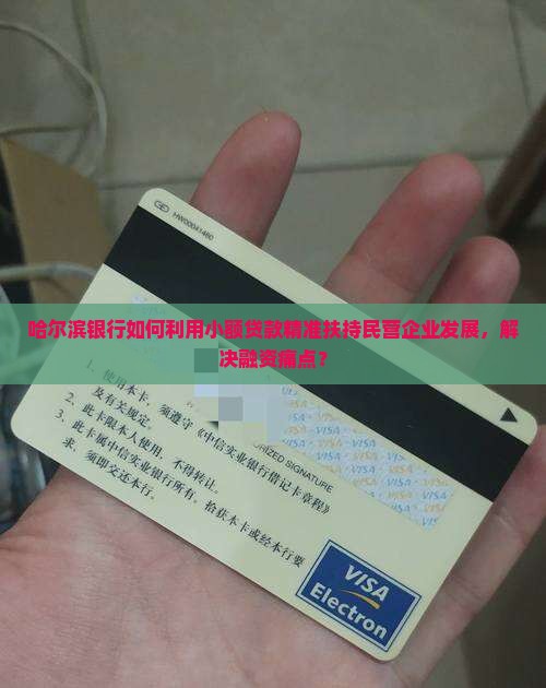 哈尔滨银行的小额贷款