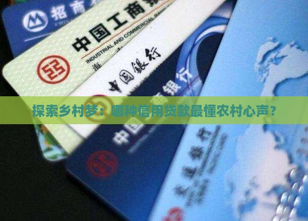 农村信用贷款类型