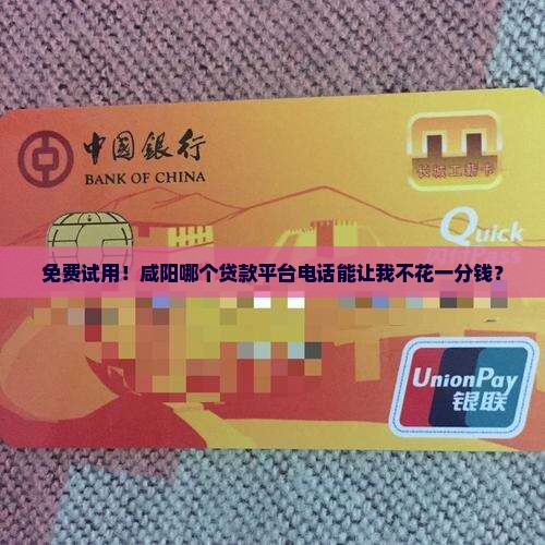 咸阳免押金贷款平台电话