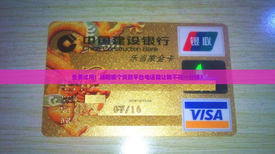 咸阳免押金贷款平台电话