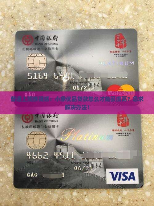 小象优品贷款怎么额度高