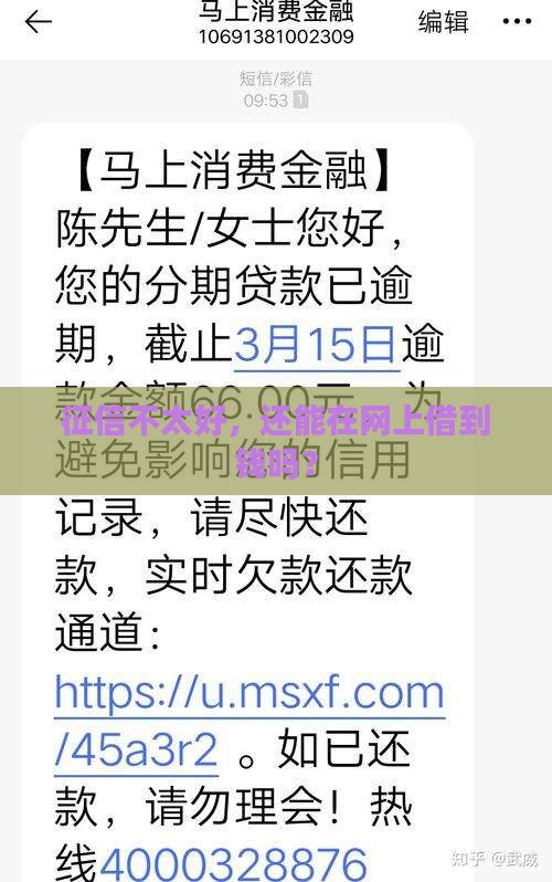 征信差怎样在网上贷款呢