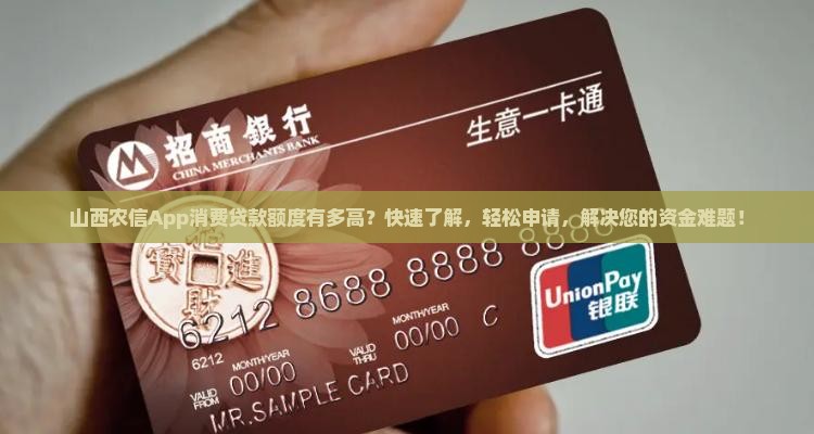 山西农信app消费贷款额度