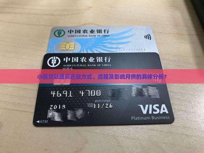 小额贷款月供提前还款
