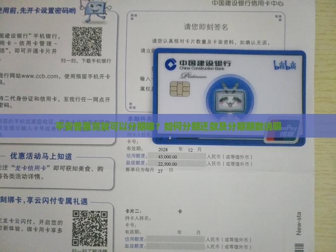 平安普惠贷款可以分期嘛