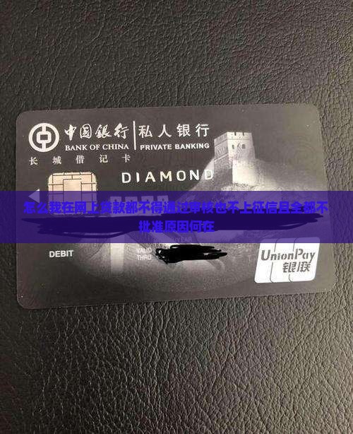 怎么我在网上贷款都不得
