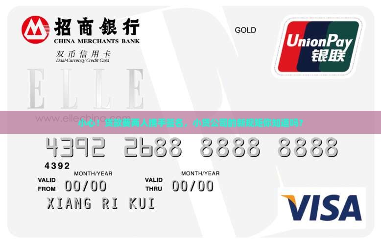 小贷公司贷款要双签