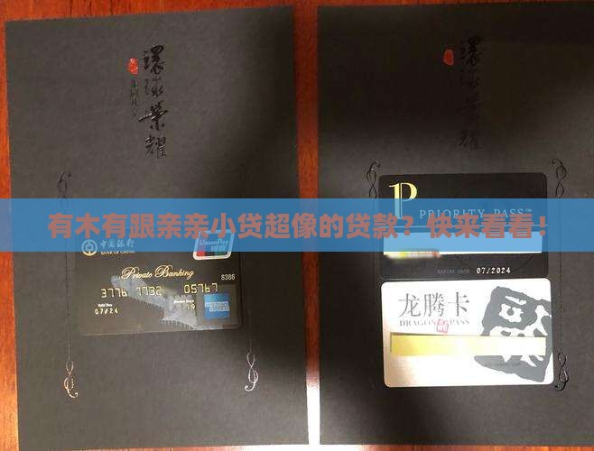 和亲亲小贷一样的贷款