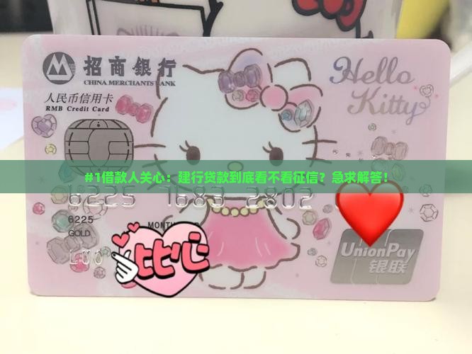 建行贷款看征信么
