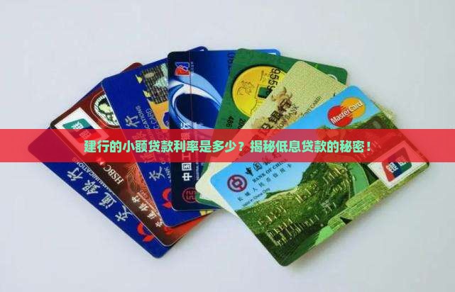 建设银行利率小额贷款