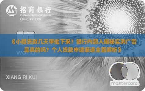 小额贷款几天审批下来啊