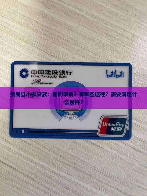 剑阁县小额贷款