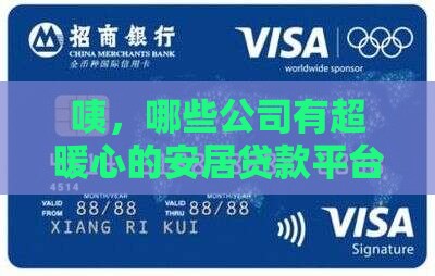 哪些公司有安居贷款平台 哪些公司有安居贷款平台