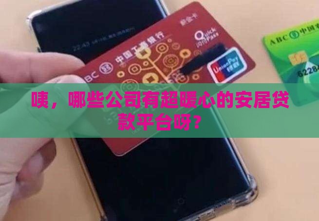 哪些公司有安居贷款平台 哪些公司有安居贷款平台