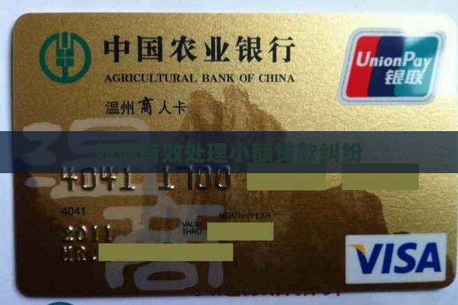 小额贷款纠纷处理
