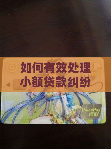 小额贷款纠纷处理