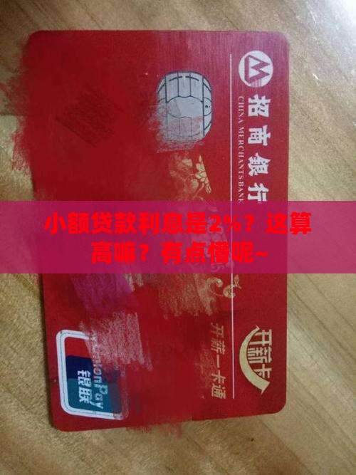 小额贷款百分之二高吗