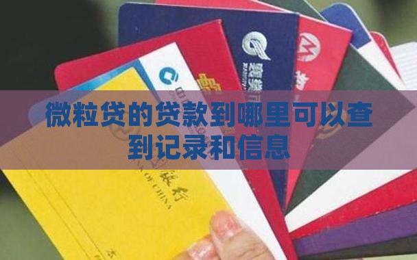 微粒贷的贷款到哪里可以查到 微粒贷的贷款到哪里可以查到