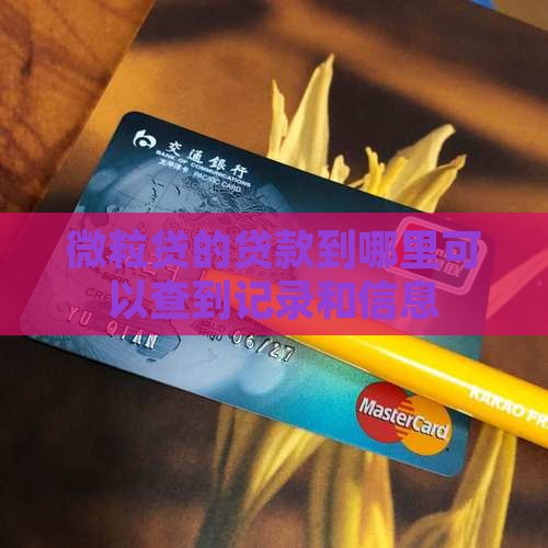 微粒贷的贷款到哪里可以查到 微粒贷的贷款到哪里可以查到