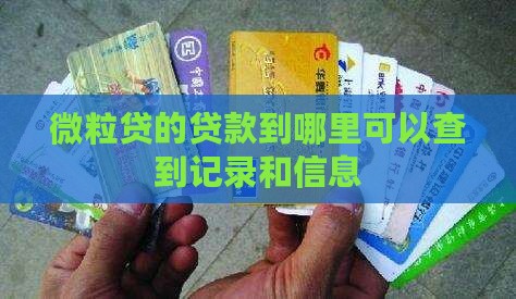 微粒贷的贷款到哪里可以查到 微粒贷的贷款到哪里可以查到