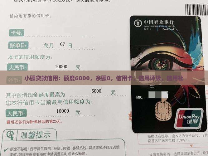 小额贷款信用