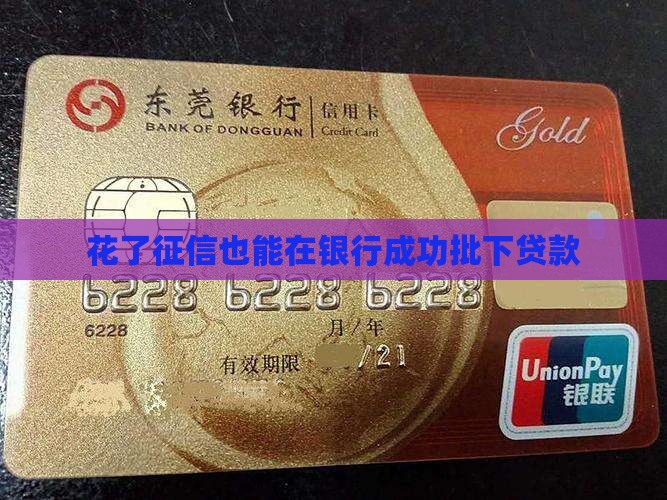 征信花去银行给批了贷款