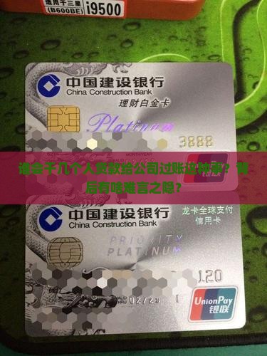 几个人贷款给公司过账