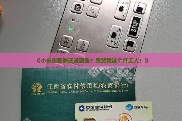 小米贷款三天不到账