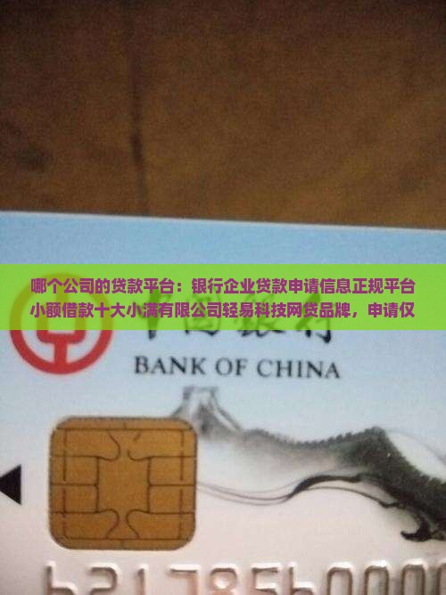 哪个公司的贷款平台