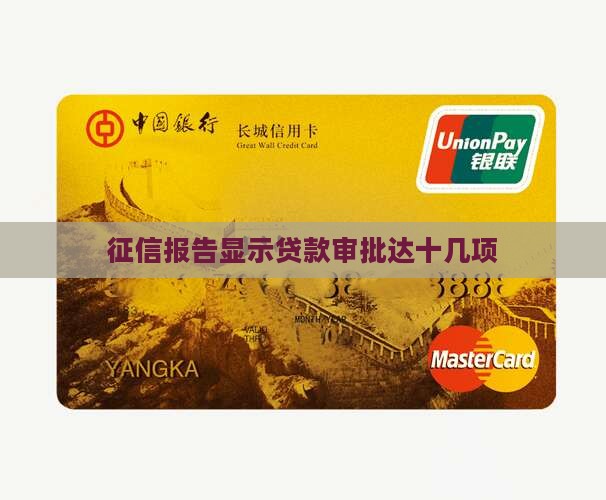 征信十几个贷款审批