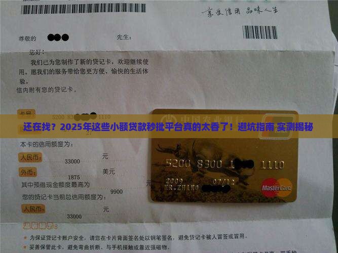 哪里的小额贷款秒批的