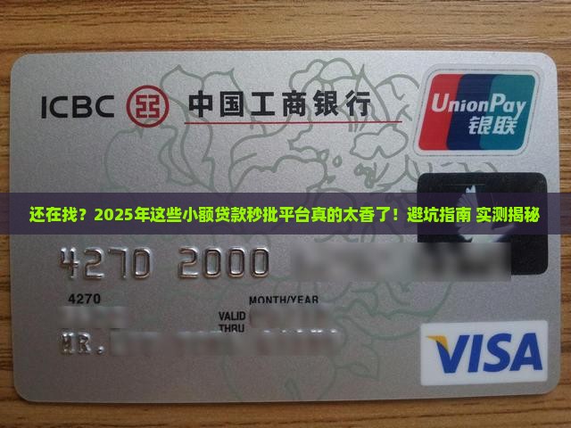 哪里的小额贷款秒批的