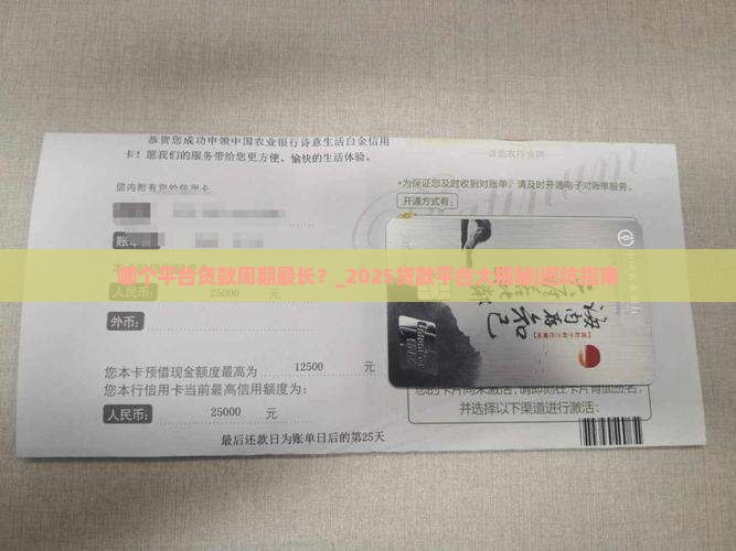 哪个平台贷款周期最长