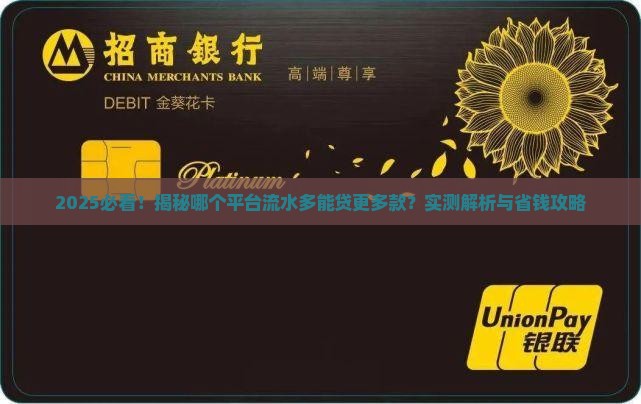 哪个平台流水多可以贷款