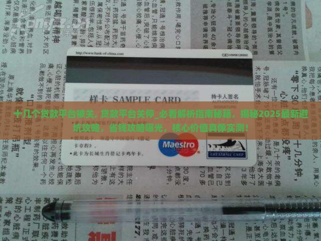 十几个贷款平台被关