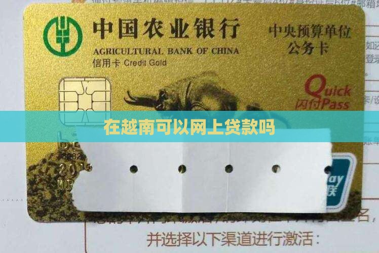 在越南可以网上贷款吗
