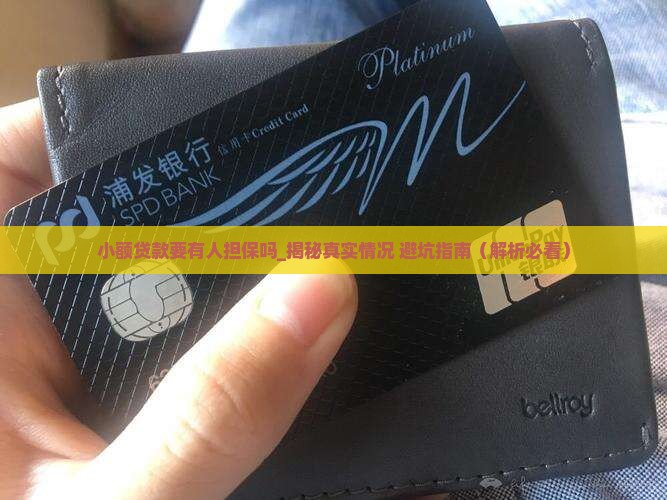 小额贷款要有人担保吗