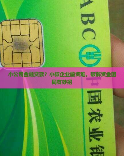 小公司金融贷款