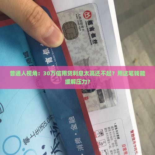 可以用信用贷款的钱还利息