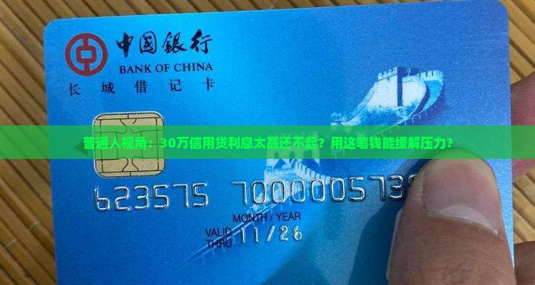 可以用信用贷款的钱还利息