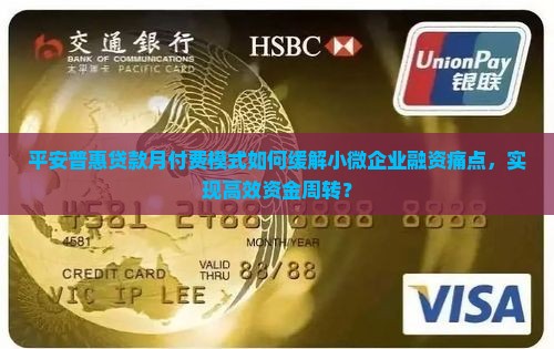 平安普惠贷款月付费