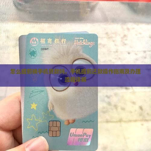 怎么提前换手机贷款吗