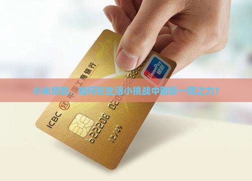 小米贷款能干什么的