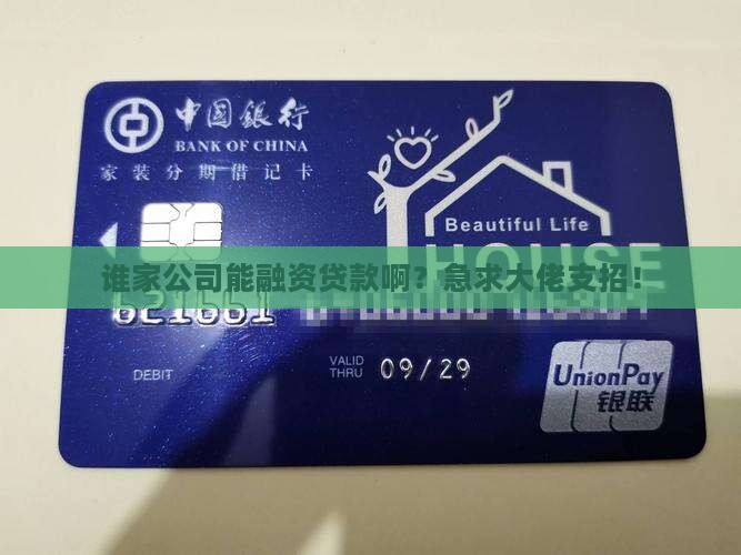 哪些公司能融资贷款