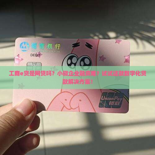 工商e贷是网贷款